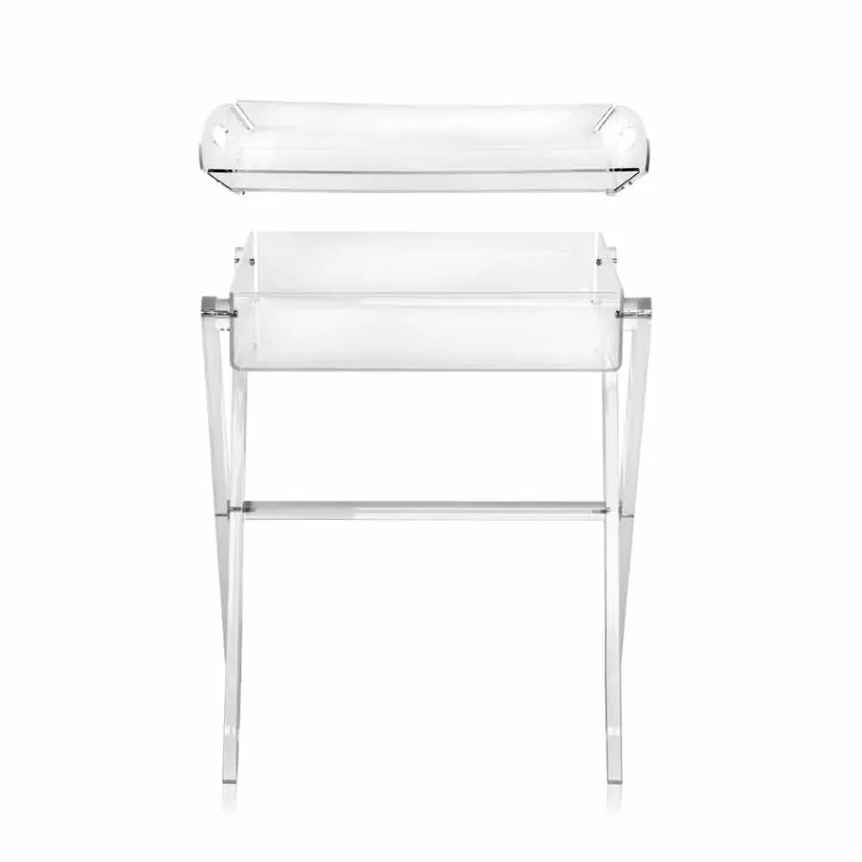 Olivia made of transparent design coffee table made in Italy Viadurini