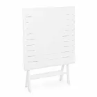 Square Folding Outdoor Coffee Table in Painted Aluminum - Hunt Viadurini