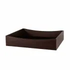 Rectangular Coffee Table in Extralight Glass with Drawers Made in Italy - Ganzo Viadurini