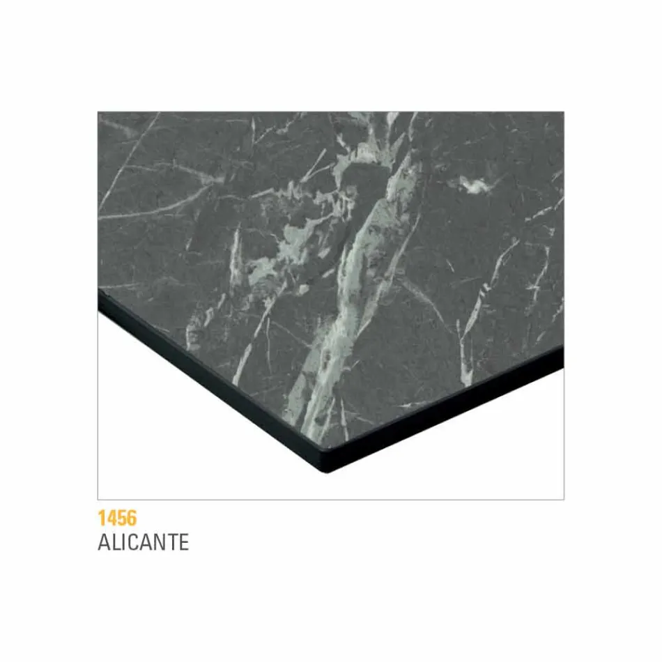 Round Coffee Table with Hpl Top Made in Italy - Mina Viadurini