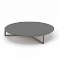Round Outdoor Coffee Table in High Quality Metal Made in Italy - Stephane