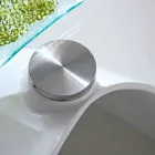 Coffee Table with Glass Top with Made in Italy Screen Printing - Campari Viadurini