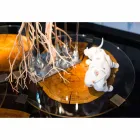 Coffee Table in Wood and Steel with Metal Legs Made in Italy - Damascus Viadurini