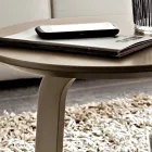 Lacquered MDF Coffee Table with Solid Wood Frame Made in Italy - Tobiko Viadurini