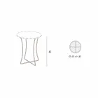 Coffee Table in Painted Metal with Hpl Top Made in Italy - Numbo Viadurini