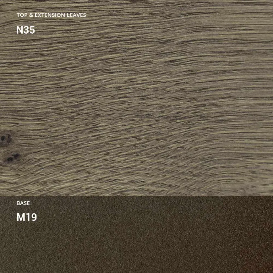 Transformable Coffee Table in Metal and Wood Made in Italy - Veneris Viadurini