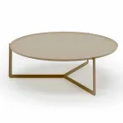 Round Coffee Table for Outdoor Living Room in Metal of Various Colors - Stephane Viadurini