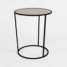 Round Coffee Table for Modern Living Room in Colored Metal Made in Italy - Raphael Viadurini