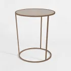 Round Coffee Table for Modern Living Room in Colored Metal Made in Italy - Raphael Viadurini