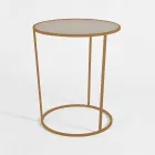 Round Coffee Table for Modern Living Room in Colored Metal Made in Italy - Raphael Viadurini