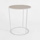 Round Coffee Table for Modern Living Room in Colored Metal Made in Italy - Raphael Viadurini
