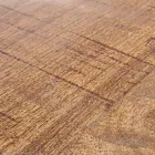 Round Coffee Table in Recycled Wood and Steel White or Gray - Genoveffa Viadurini