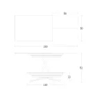 Transformable Coffee Table with Adjustable Height up to 82 cm Made in Italy - Wheel Viadurini