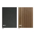 Transformable Coffee Table with Wooden Top and Metal Base Made in Italy - Peach Viadurini