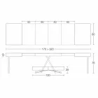 Transformable Design Coffee Table in Wood and Black Metal Made in Italy - Niverio Viadurini