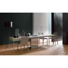 Modern Transformable Coffee Table with Mortar Effect Top Made in Italy - Salomon Viadurini