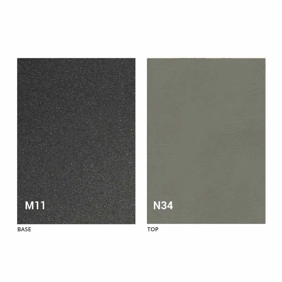 Modern Transformable Coffee Table in Graphite Metal and Wood Top - Sistocle Viadurini