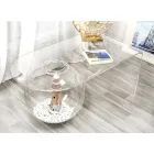 Transparent modern design coffee table L90xH40xP48 cm Bolly, made in Italy Viadurini