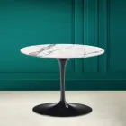 Tulip Coffee Table Eero Saarinen H 41 in Invisible Select Ceramic Made in Italy - Scarlet Viadurini
