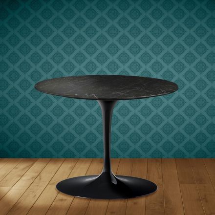 Eero Saarinen Tulip Coffee Table H 41 in Somnia Ceramic Made in Italy - Scarlet Viadurini