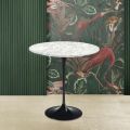 Tulip Eero Saarinen H 52 Round Coffee Table in Carrara Marble Made in Italy - Scarlet