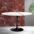 Saarinen Tulip Coffee Table H 41 cm in Florim Statuario Matte Ceramic - Scarlet