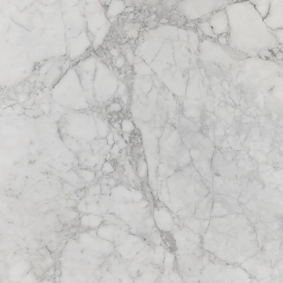 Tulip Saarinen H 41 Round Coffee Table with Arabescato Marble Top Made in Italy - Scarlet Viadurini