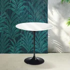 Saarinen Tulip Coffee Table H 52 cm in Glossy White Florim Ceramic - Scarlet Viadurini
