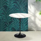Saarinen Tulip Coffee Table H 52 cm in Glossy Statuario Florim Ceramic - Scarlet Viadurini