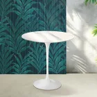 Saarinen Tulip Coffee Table H 52 cm in Glossy Statuario Florim Ceramic - Scarlet Viadurini