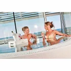 Coffee table - Floating tray design faux leather nautical Trona Viadurini