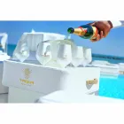 Coffee table - floating tray of faux leather and plexiglass nautical Trona Viadurini