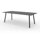 220x100 cm Outdoor Aluminium Table in Different Finishes - Resplendent Viadurini