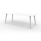 220x100 cm Outdoor Aluminium Table in Different Finishes - Resplendent Viadurini