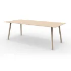 220x100 cm Outdoor Aluminium Table in Different Finishes - Resplendent Viadurini
