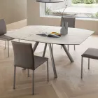 Extendable Barrel Table to 170 cm in Stratified HPL - Convivio Viadurini