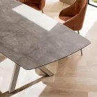 Extendable Barrel Table to 240 or 280 cm in Stratified HPL - Dialogo Viadurini