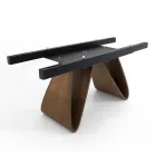 Extendable table to 276 cm in Noir Desir Ceramic Made in Italy - Equator Viadurini