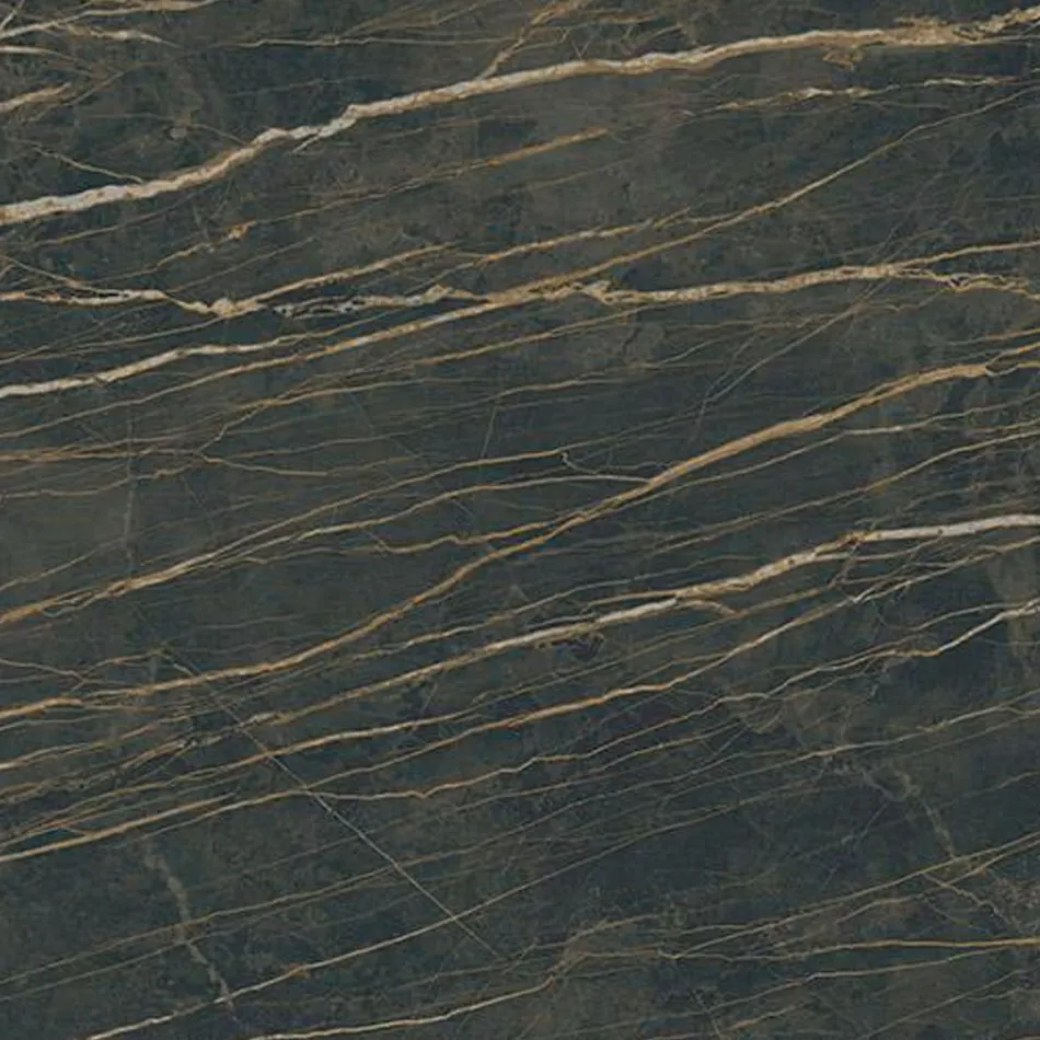 Extendable Table 3 m Glossy Ceramic Top Metal Legs - Papusca Viadurini