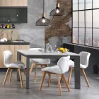 Extendable table to 170 cm in steel and ceramic - Sphinx Viadurini
