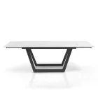Extendable Table to 240 cm in Gray Steel - Bonito Viadurini