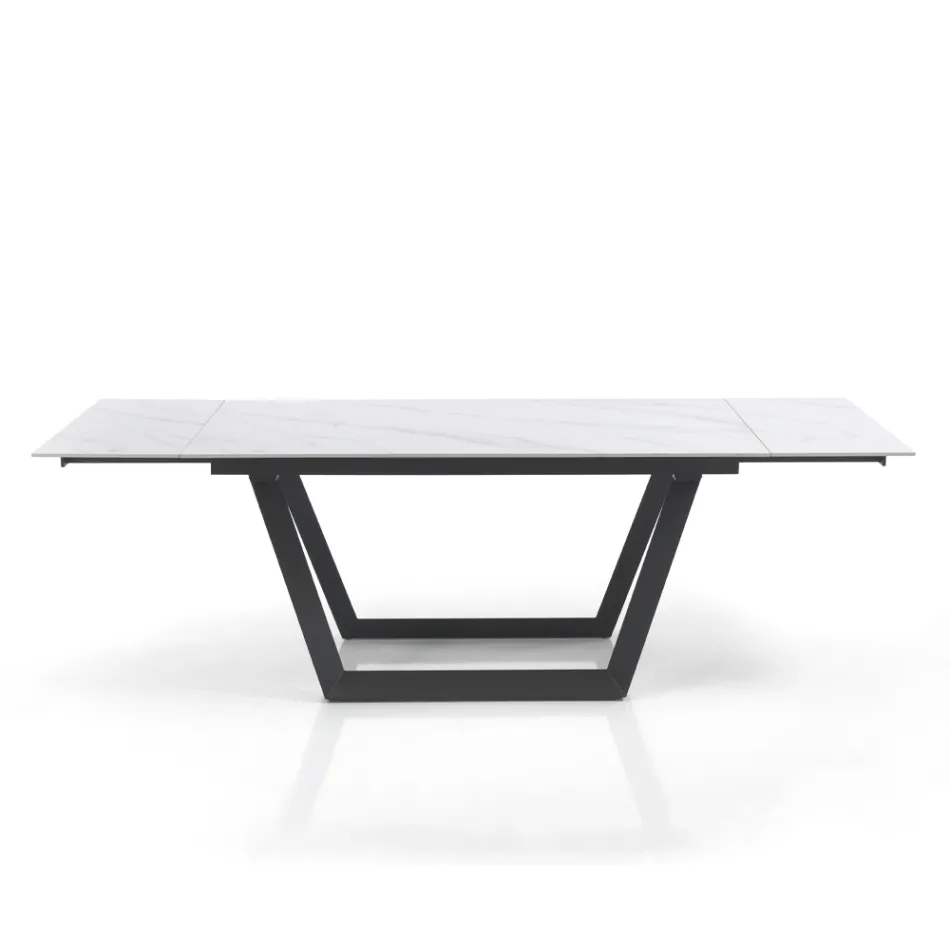 Extendable Table to 240 cm in Gray Steel - Bonito Viadurini