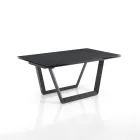Extendable Table to 240 cm in Gray Steel - Bonito Viadurini