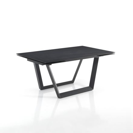 Extendable Table to 240 cm in Gray Steel - Bonito Viadurini