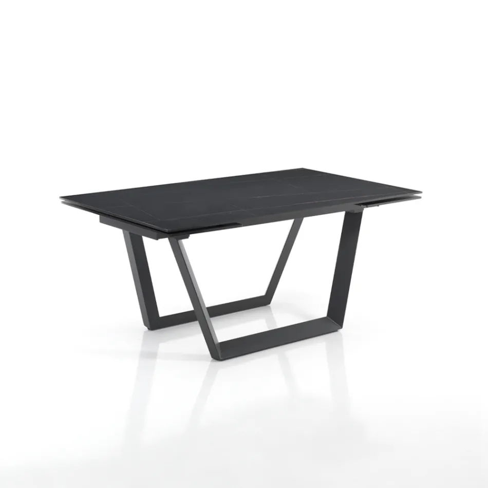 Extendable Table to 240 cm in Gray Steel - Bonito Viadurini