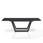Extendable Table to 240 cm in Gray Steel - Bonito Viadurini
