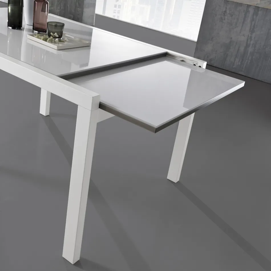 Extendable Table to 240 cm in Lacquered Wood Design Made in Italy - Jacobs Viadurini