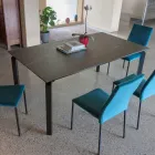 Extendable Table 240 cm in Metal and Glass Ceramic Top - Lumera Viadurini