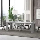 Extendable Table to 246 cm in Made in Italy Wooden Microparticles - Tree Viadurini