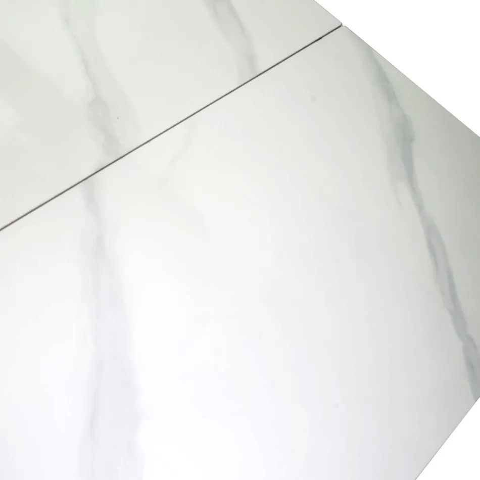 Extendable Table 260 cm in Metal and Synthetic Stone - Underwater Viadurini